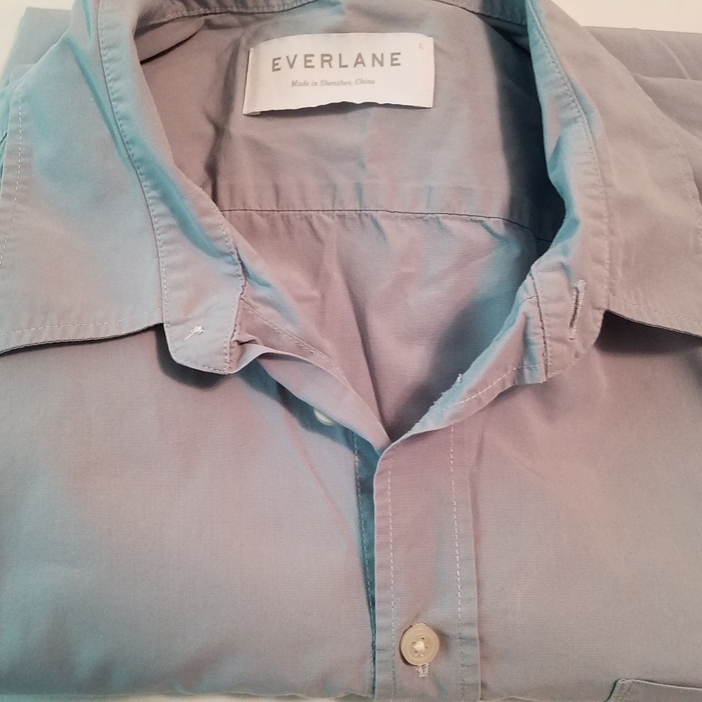 Everlane sky blue shirt